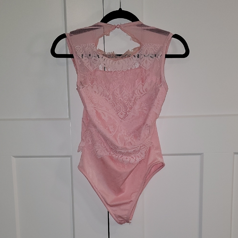 Pink Lace One Piece